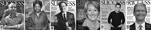 Jeff Bezos, Indra Nooyi, Elon Musk, and other elite leaders on magazine covers